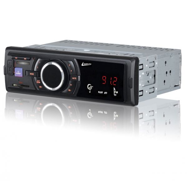 Auto Radio Leadership C/ Equalizador Usb Mmc E Sd  45w C/ Fm